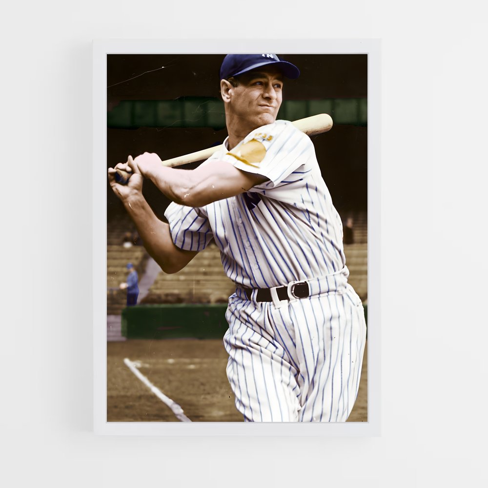 Poster Swinging Legend – affiche Baseball (vue 3)